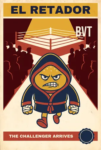 Burgers vs Tacos poster: THE CHALLENGER ARRIVES